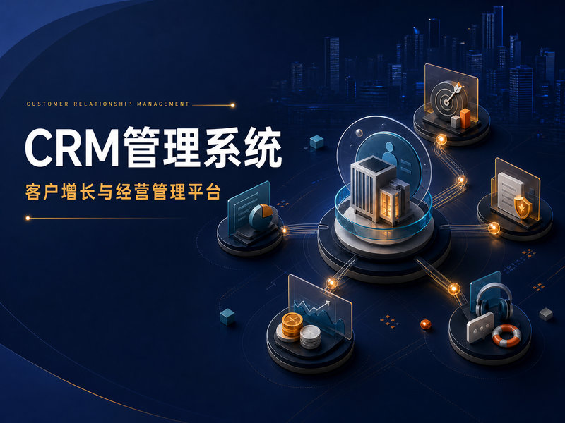 CRM管理系统客户增长管理系统方案封面
